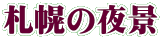 札幌の夜景