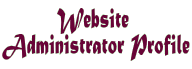 Website  Administrator Profile